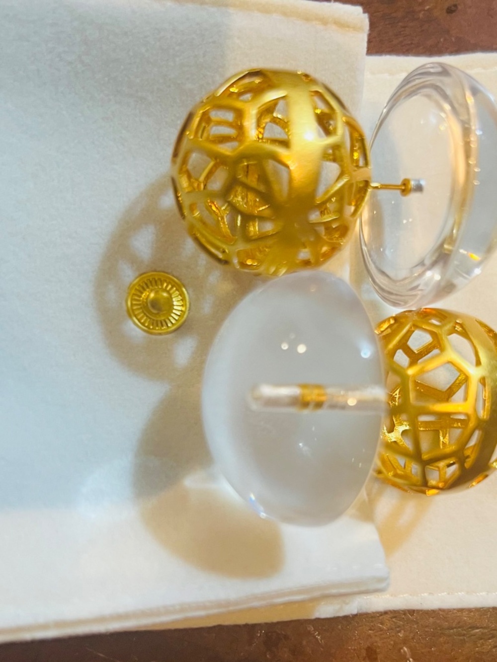 New Khoi Large Beautiful  Brie Earrings - Picture 2 of 4